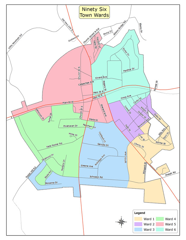 96 Town Wards